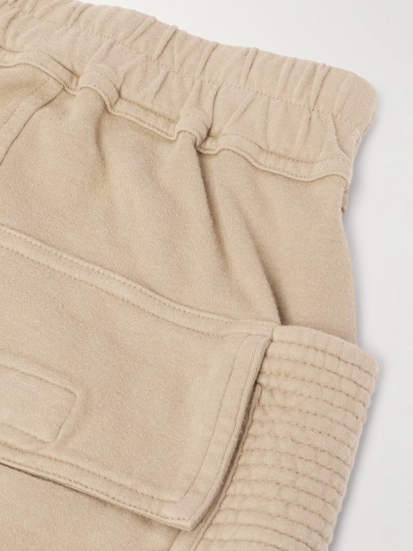 Creatch Wide-Leg Brushed Cotton-Jersey Drawstring Cargo Trousers - CU Creatch Wide-Leg Brushed Cotton-Jersey Drawstring Cargo Trousers - CU