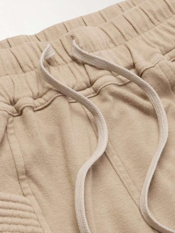Creatch Wide-Leg Brushed Cotton-Jersey Drawstring Cargo Trousers - E1 Creatch Wide-Leg Brushed Cotton-Jersey Drawstring Cargo Trousers - E1