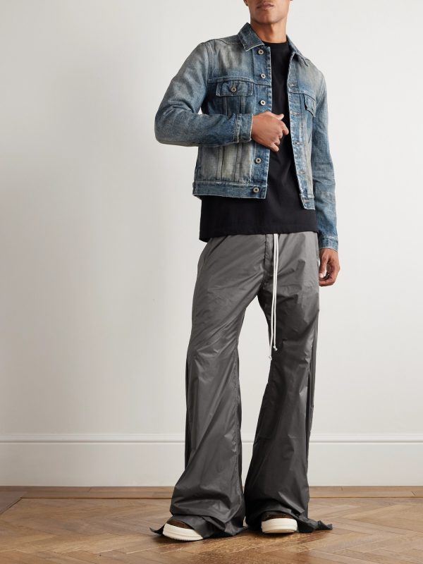 Pusher Wide-Leg Nylon-Canvas Drawstring Trousers - OU Pusher Wide-Leg Nylon-Canvas Drawstring Trousers - OU