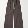DRKSHDW Wide-Leg Cotton Drawstring Cargo Trousers DRKSHDW Wide-Leg Cotton Drawstring Cargo Trousers