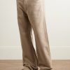 Geth Wide-Leg Brushed-Cotton Trousers - FR