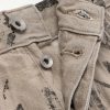 Geth Wide-Leg Foil Jeans - E1