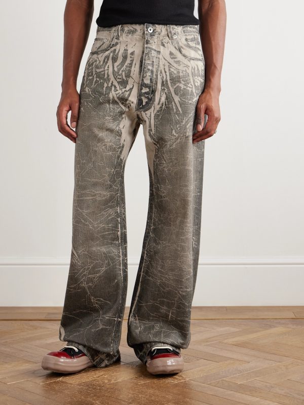 Geth Wide-Leg Foil Jeans - FR