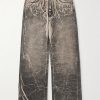 Geth Wide-Leg Foil Jeans