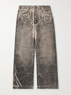 Geth Wide-Leg Foil Jeans