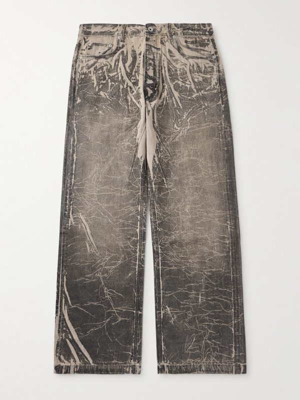 Geth Wide-Leg Foil Jeans