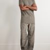 Geth Wide-Leg Foil Jeans - OU