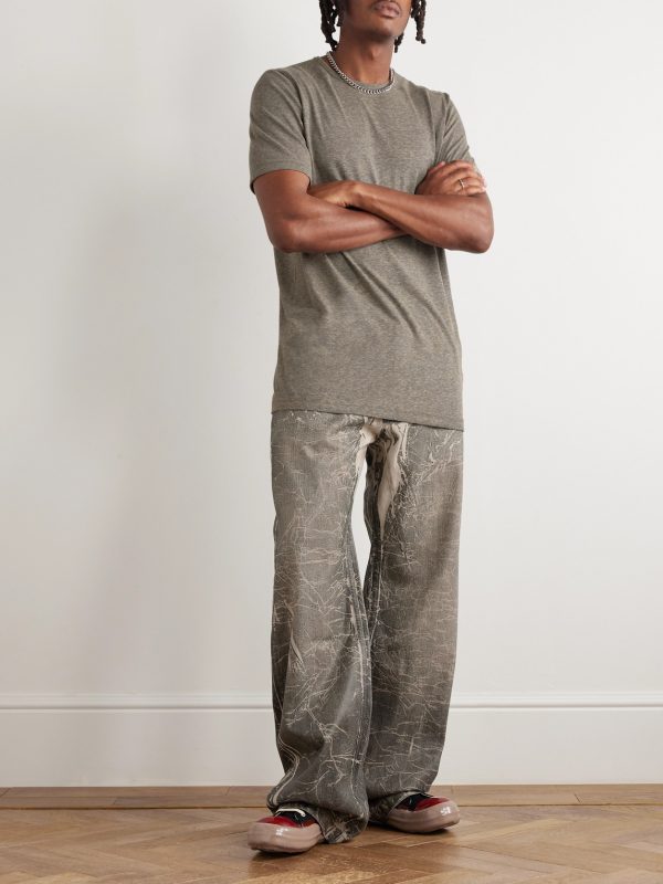 Geth Wide-Leg Foil Jeans - OU