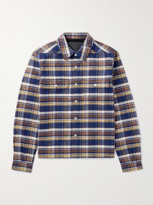 Checked Cotton-Flannel Overshirt Checked Cotton-Flannel Overshirt