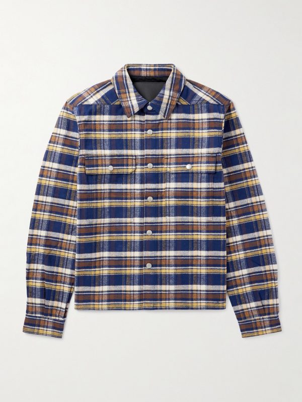 Checked Cotton-Flannel Overshirt Checked Cotton-Flannel Overshirt