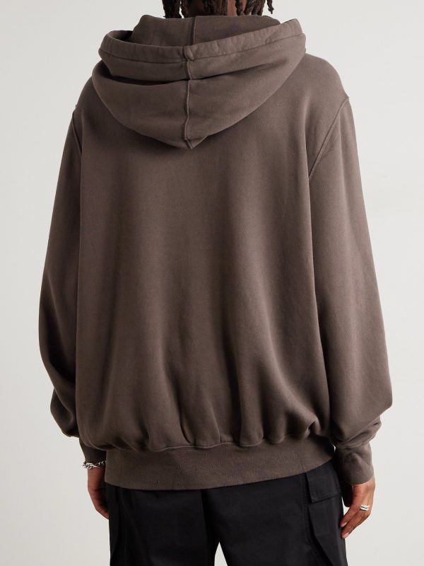 Oversized Organic Cotton-Jersey Hoodie - BK Oversized Organic Cotton-Jersey Hoodie - BK