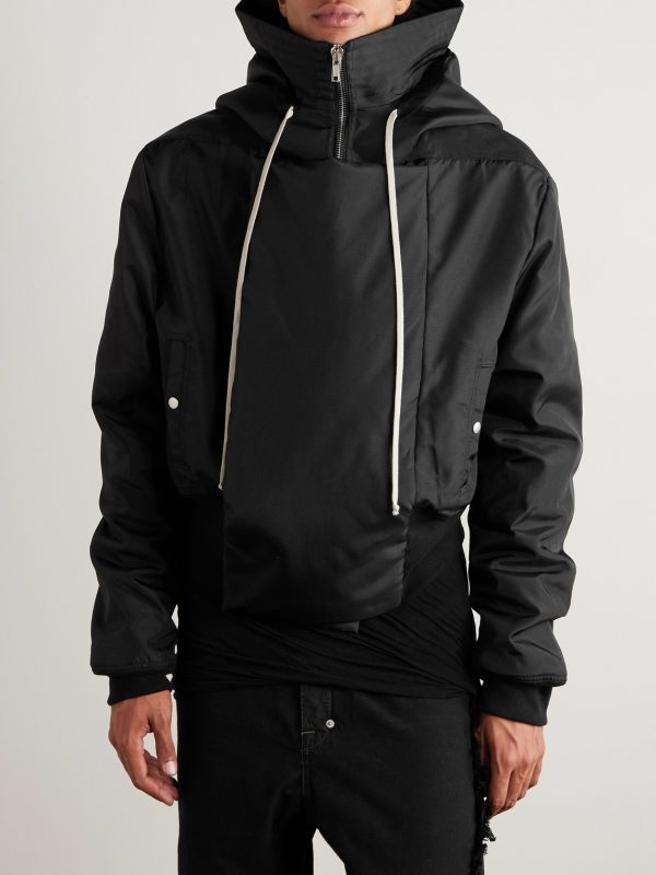 Alice Cropped Padded Nylon-Canvas Hooded Bomber Jacket - FR Alice Cropped Padded Nylon-Canvas Hooded Bomber Jacket - FR