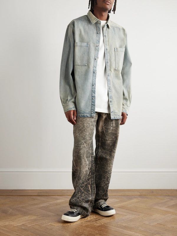 Denim Jumbo Overshirt - OU Denim Jumbo Overshirt - OU