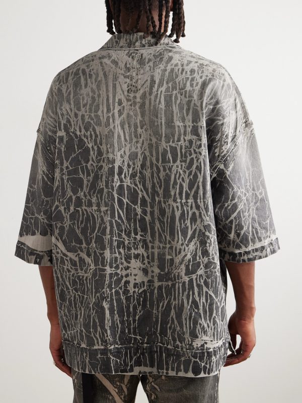 Magnum Tommy Foil-Coated Denim Shirt - BK Magnum Tommy Foil-Coated Denim Shirt - BK