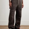 Stefan Wide-Leg Cotton-Twill Cargo Trousers - FR