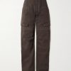 Stefan Wide-Leg Cotton-Twill Cargo Trousers