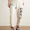 Team Dept Tapered Embroidered Printed Cotton-Jersey Sweatpants - FR