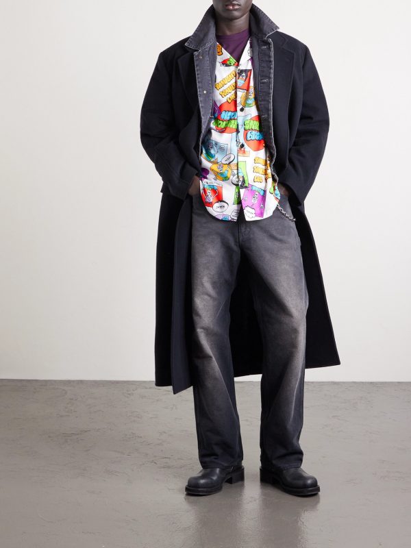Skeleton Beach Edition Wilson Printed Twill Shirt - OU Skeleton Beach Edition Wilson Printed Twill Shirt - OU
