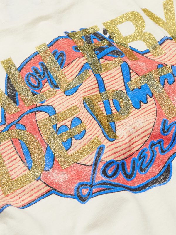 + Doc Johnson Toys 4 Love Glittered Printed Cotton-Jersey T-Shirt - E1 + Doc Johnson Toys 4 Love Glittered Printed Cotton-Jersey T-Shirt - E1