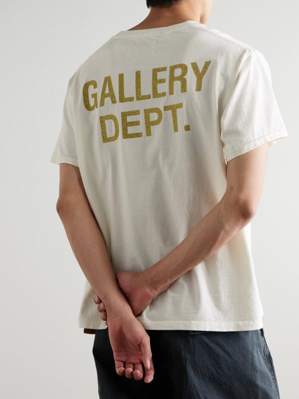 Rally Glittered Logo-Print Cotton-Jersey T-Shirt - BK
