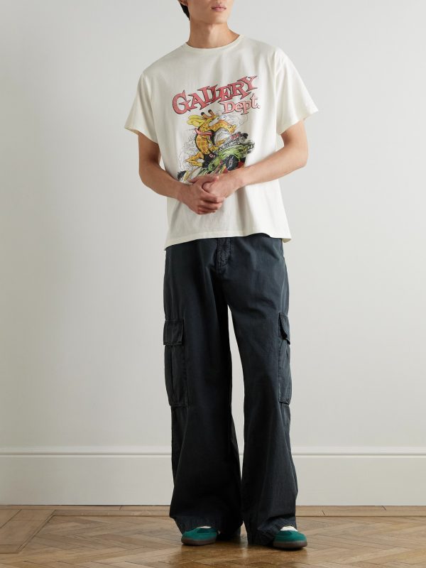 Rally Glittered Logo-Print Cotton-Jersey T-Shirt - OU