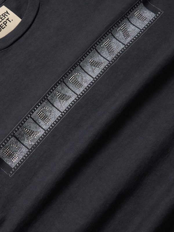 Paparazzi Crystal-Embellished Glittered Printed Cotton-Jersey T-Shirt - CU