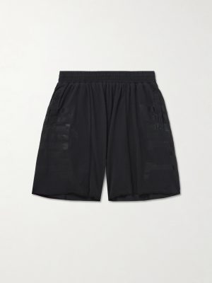 Dept Fitness Straight-Leg Printed Cotton-Jersey Shorts