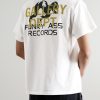 Funky Ass Records Glittered Printed Cotton-Jersey T-Shirt - BK Funky Ass Records Glittered Printed Cotton-Jersey T-Shirt - BK