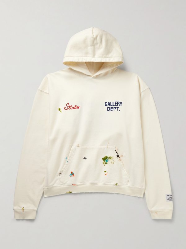 Studio Oversized Logo-Print Embroidered Cotton-Jersey Hoodie Studio Oversized Logo-Print Embroidered Cotton-Jersey Hoodie