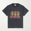 See No Evil Glittered Printed Cotton-Jersey T-Shirt See No Evil Glittered Printed Cotton-Jersey T-Shirt