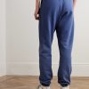 Team Dept Tapered Embroidered Printed Cotton-Jersey Sweatpants - BK