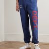 Team Dept Tapered Embroidered Printed Cotton-Jersey Sweatpants - FR
