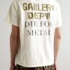 Live For Metal Glittered Printed Cotton-Jersey T-Shirt - BK
