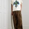 Live For Metal Glittered Printed Cotton-Jersey T-Shirt - OU