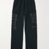 Post Workout Logo-Print Wide-Leg Cotton-Jersey Sweatpants