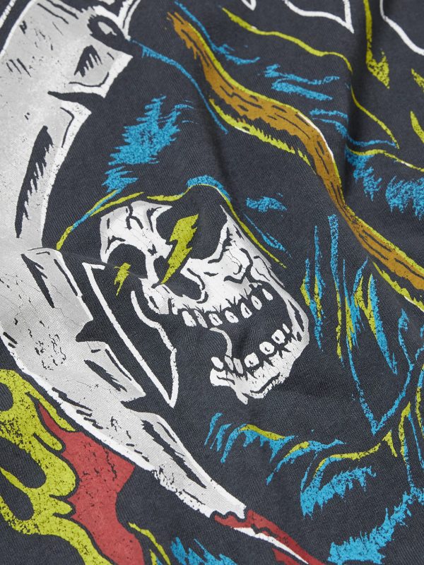 Big Reaper Glittered Printed Cotton-Jersey T-Shirt - CU Big Reaper Glittered Printed Cotton-Jersey T-Shirt - CU