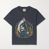 Big Reaper Glittered Printed Cotton-Jersey T-Shirt Big Reaper Glittered Printed Cotton-Jersey T-Shirt