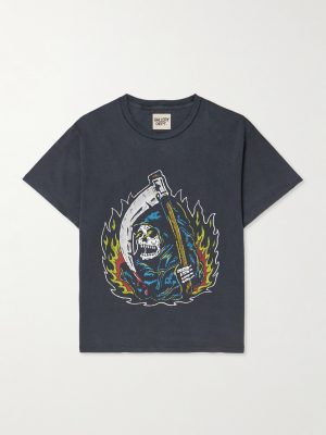 Big Reaper Glittered Printed Cotton-Jersey T-Shirt Big Reaper Glittered Printed Cotton-Jersey T-Shirt