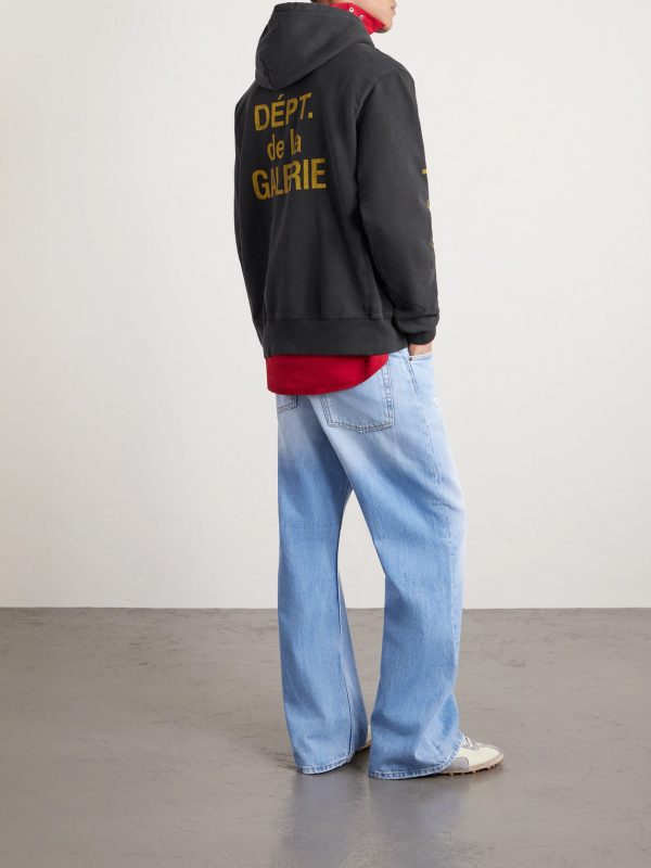 Logo-Print Cotton-Jersey Hoodie - BK Logo-Print Cotton-Jersey Hoodie - BK