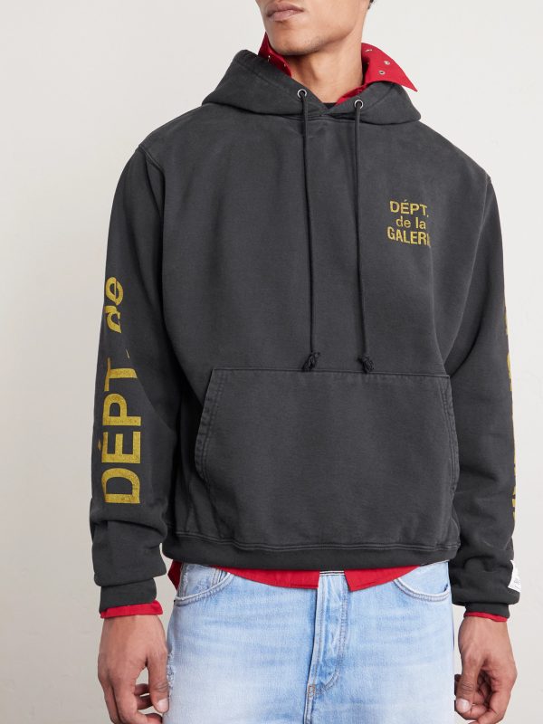 Logo-Print Cotton-Jersey Hoodie - FR Logo-Print Cotton-Jersey Hoodie - FR