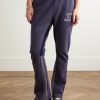 Flared Panelled Logo-Print Cotton-Jersey Sweatpants - FR