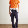 Flared Panelled Logo-Print Cotton-Jersey Sweatpants - OU