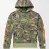 Camouflage and Logo-Print Cotton-Jersey Hoodie