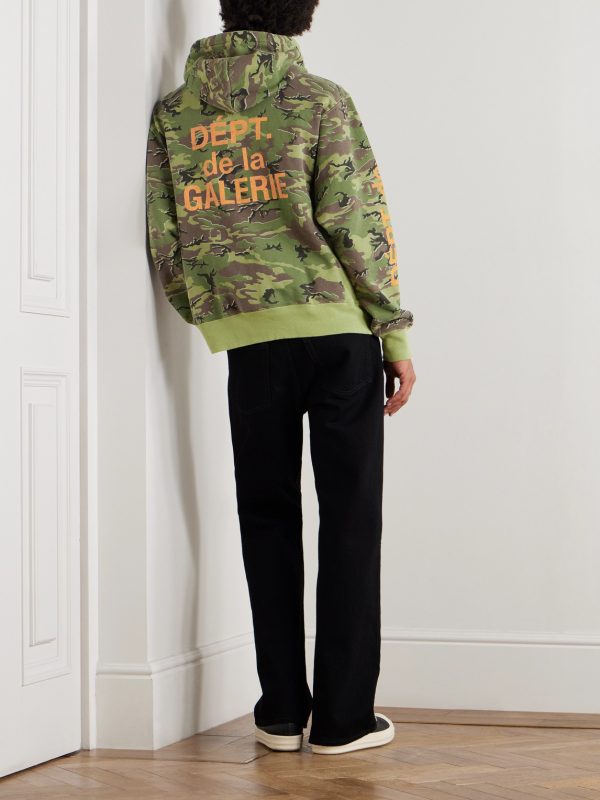 Camouflage and Logo-Print Cotton-Jersey Hoodie - OU
