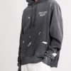 Logo-Print Paint-Splattered Cotton-Jersey Hoodie - FR