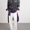 Logo-Print Paint-Splattered Cotton-Jersey Hoodie - OU