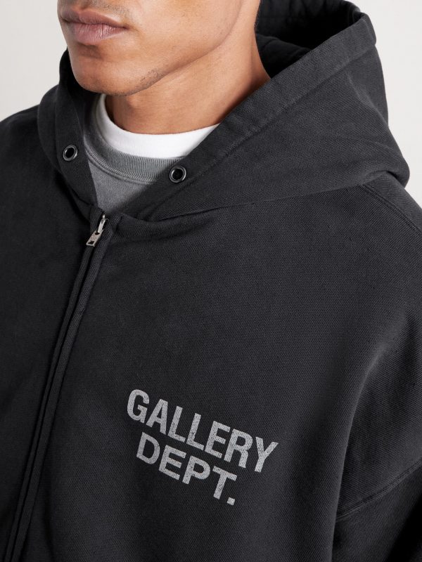 90's Logo-Print Cotton-Jersey Zip-Up Hoodie - CU 90's Logo-Print Cotton-Jersey Zip-Up Hoodie - CU