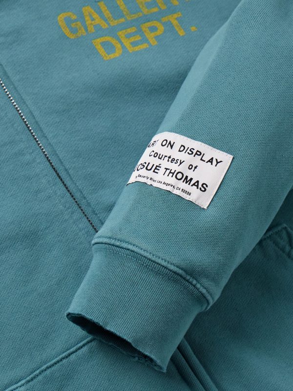 90's Logo-Print Cotton-Jersey Zip-Up Hoodie - CU 90's Logo-Print Cotton-Jersey Zip-Up Hoodie - CU