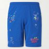 Studio Gym Straight-Leg Paint-Splattered Mesh Shorts Studio Gym Straight-Leg Paint-Splattered Mesh Shorts