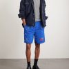 Studio Gym Straight-Leg Paint-Splattered Mesh Shorts - OU Studio Gym Straight-Leg Paint-Splattered Mesh Shorts - OU